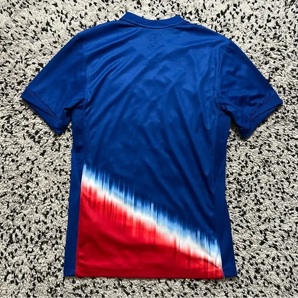 Nike Dri Fit Soccer Jersey USMNT USA 2024/25 Away Blue FJ4277-417 Men’s Small - Picture 16 of 16
